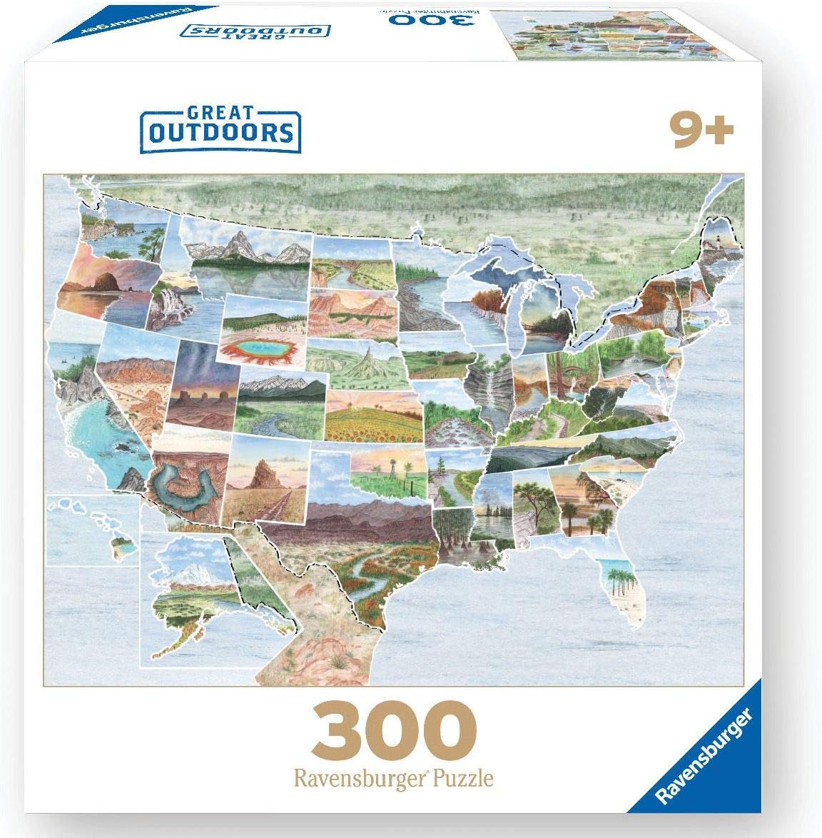Buy Ravensburger 82488 Great Outdoors Puzzle Series From Sea To Shining Sea 300 Pc Puzzles For Adults Every Piece Is Unique Softclick Technology Means Pieces Fit Together Online In Turkey B08y6825ym