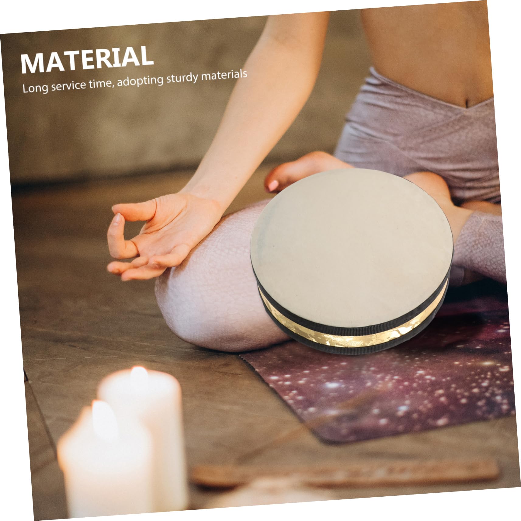 Garneck Tambour Océanique Pour La Et Le Yoga : Instrument Sonore Naturel – Tambour À Vagues Portatif Pour La Relaxation – Instrument De Percussion Sonore Marin