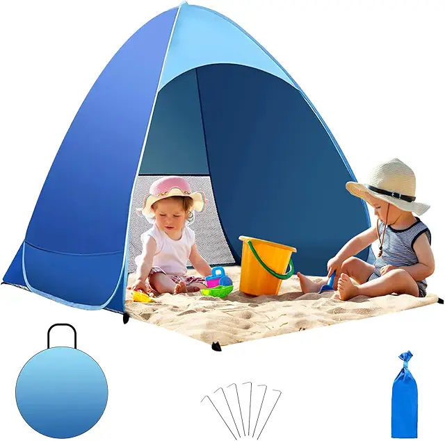 Tente UV Bébé Pop-Up Automatique - Protection UV50+ Portable Plage Jardin