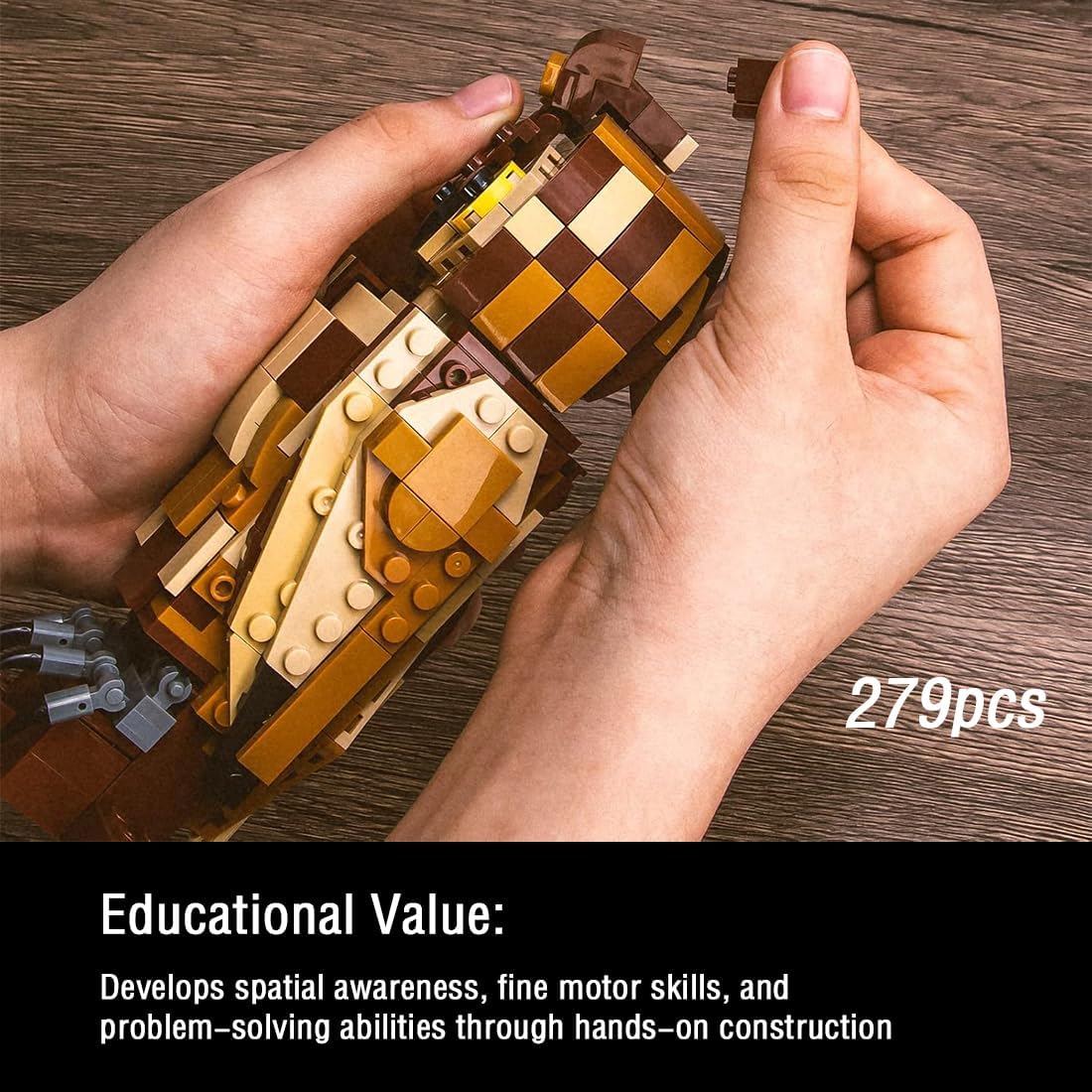 Animal Toy Building Set - Owl Bird Model Kit for Adults & Kids 9+ - Creative Animal Figures Collection - Valentine's Day & Birthday Gifts for Boys, Girls, Couples & Animal Lovers