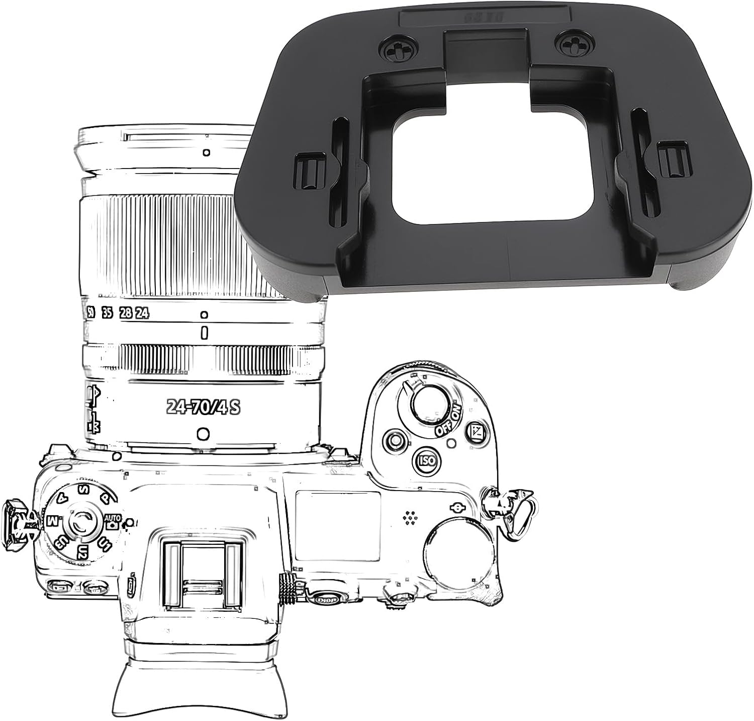 2Pcs Camera Viewfinder DK-29 Eyepiece Eyecup Compatible with Nikon Z7 Z6 Z7 II