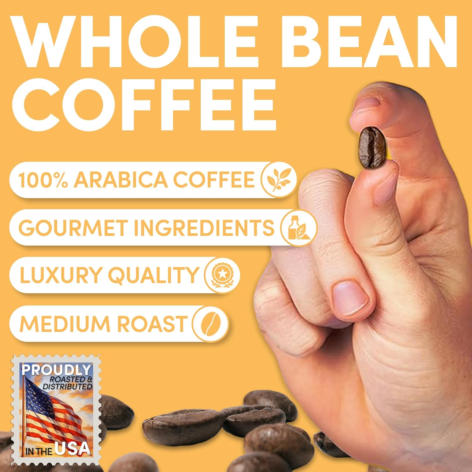 2 lb Whole Bean Coffee Breakfast Blend | Medium Roast Bulk Whole Bean Coffee Beans | Smooth Low Acid Morning | Specialty Grade | 32 oz