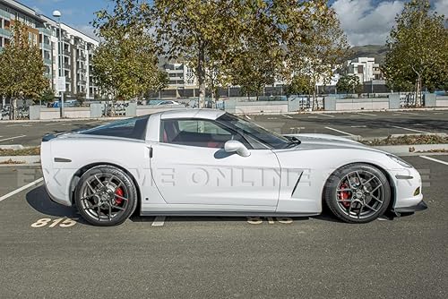 Miniatura 3 de Repuesto para modelos base Chevrolet Corvette C6 2005-2013  Falda lateral estilo ZR1, extensión de paneles basculantes con par de aletas de barro