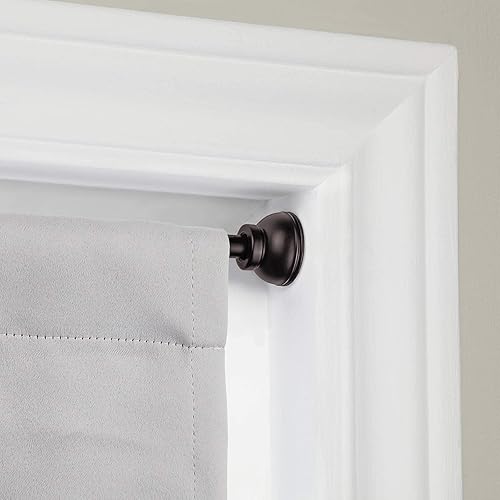 Miniatura 4 de KXLife Paquete de 2 barras de cortina de tensión de resorte, barra decorativa de tensión de 1/2 pulgada para ventana, barra de café bronce, (22-36)