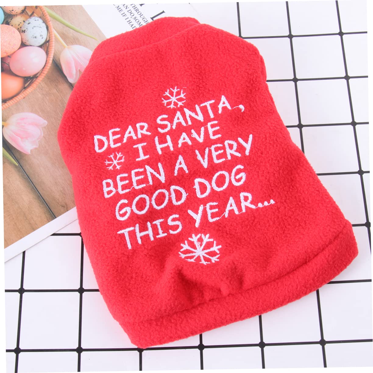 HMJGDHX 3 Pezzi Cucciolo Abbigliamento Invernale Abiti per Cani di Natale Vestiti per Cani di Natale Costumi Vestito Cosplay Cappotto per Animali Domestici Cappello da Babbo Natale Costume per Gatti