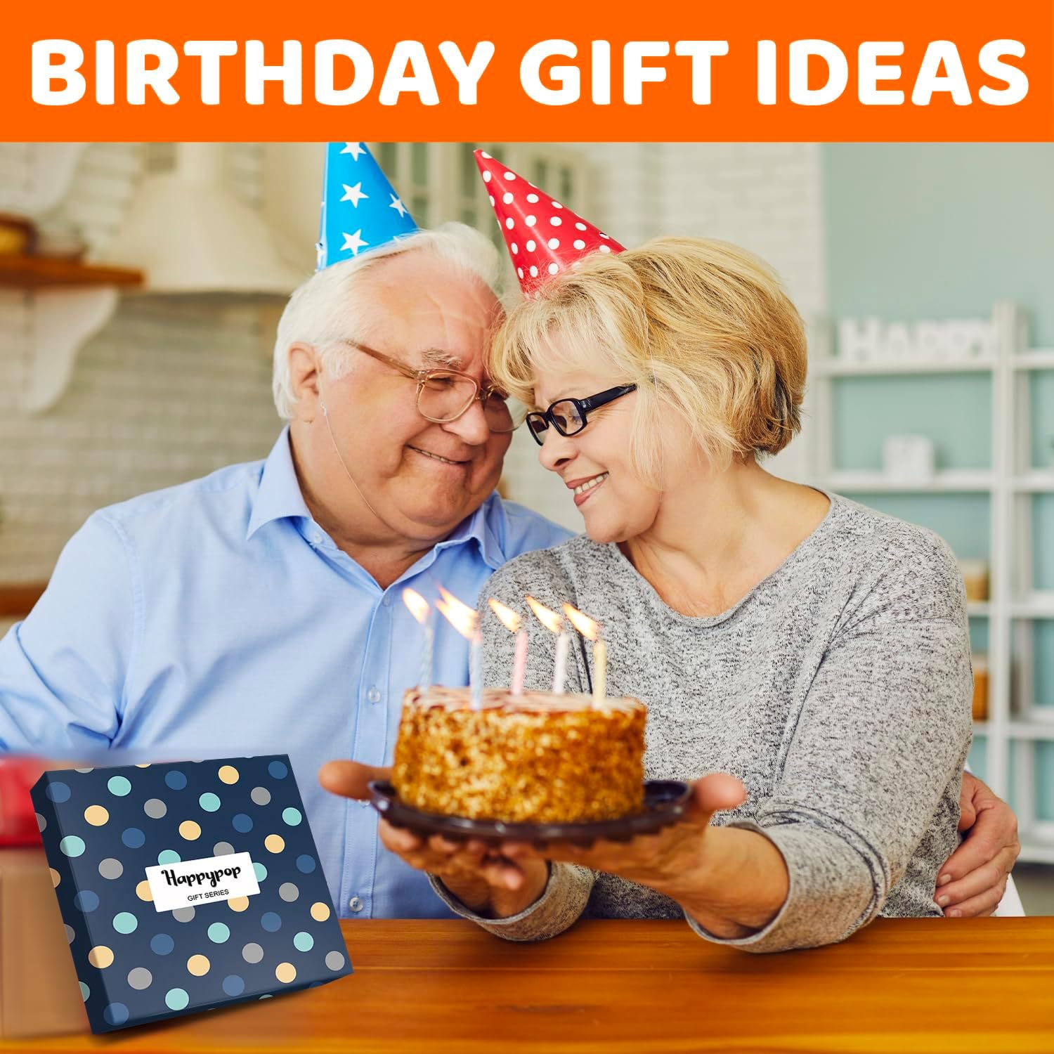 HAPPYPOP Birthday Gifts for Men Women - Socks for 75 79 Year Olds, Gifts with Greeting Card - Image 4