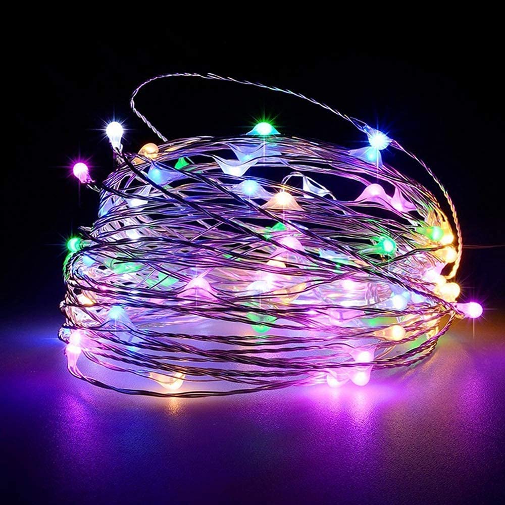 The Purple Tree 3 Meters Rice Light With 30 Led(Pack Of 1,Multicolored),Copper Fairy String For Home Decoration,Christmas Decoration,Diwali Lights,Party,Waterproof Decorative String Light