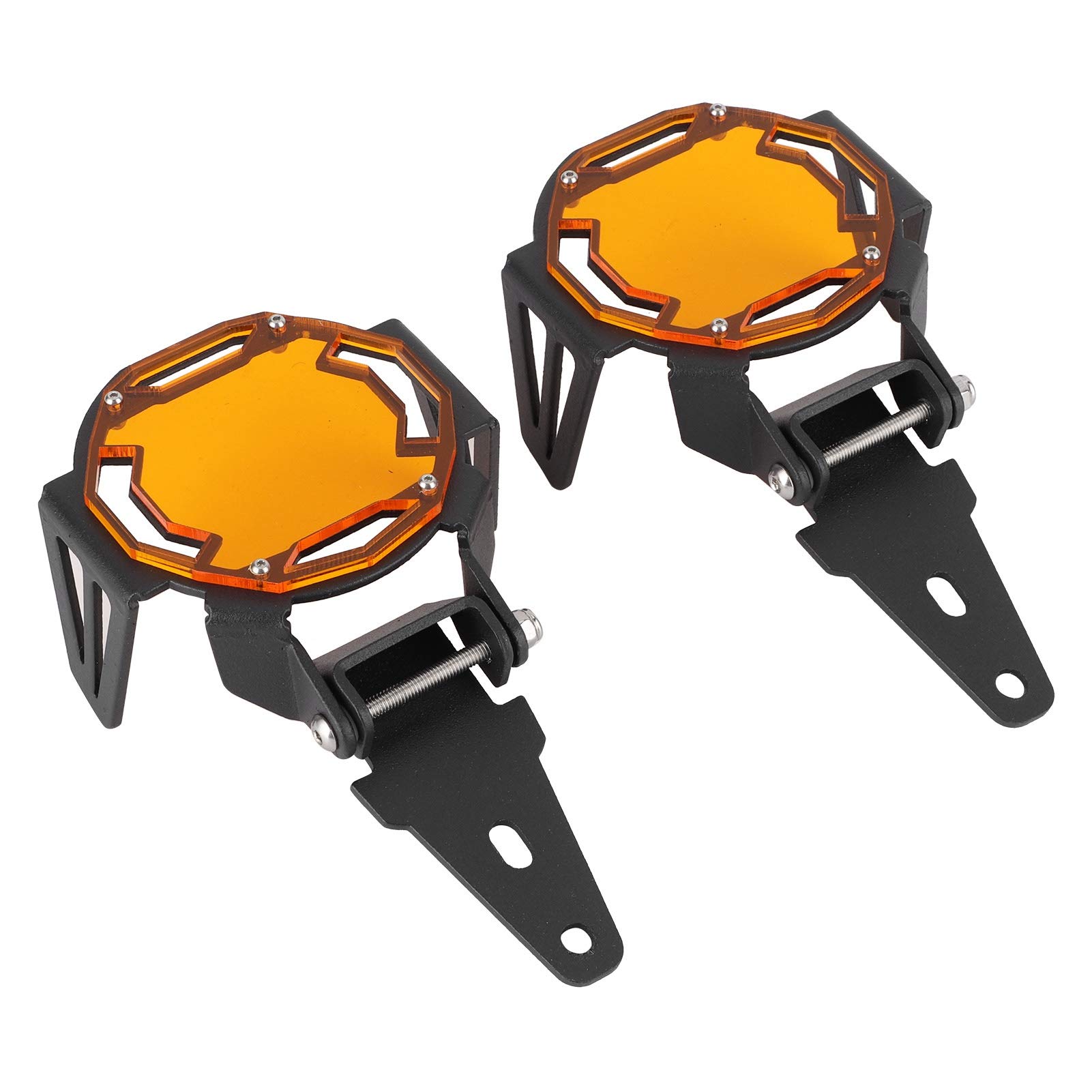 Guardia de Luz de Niebla de Motocicleta de Aluminio, Protege la Lámpara LED OEM, Se Adapta a R1200GS R1250GS Adventure Lc, S1000XR F750GS F850GS (ORANGE)