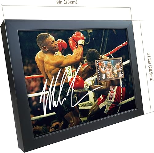 Miniatura 6 de sufenvera Cartel de Mike Tyson para fanáticos del boxeo, 10 x 8 pulgadas, póster enmarcado de Mike Tyson Memorabilia