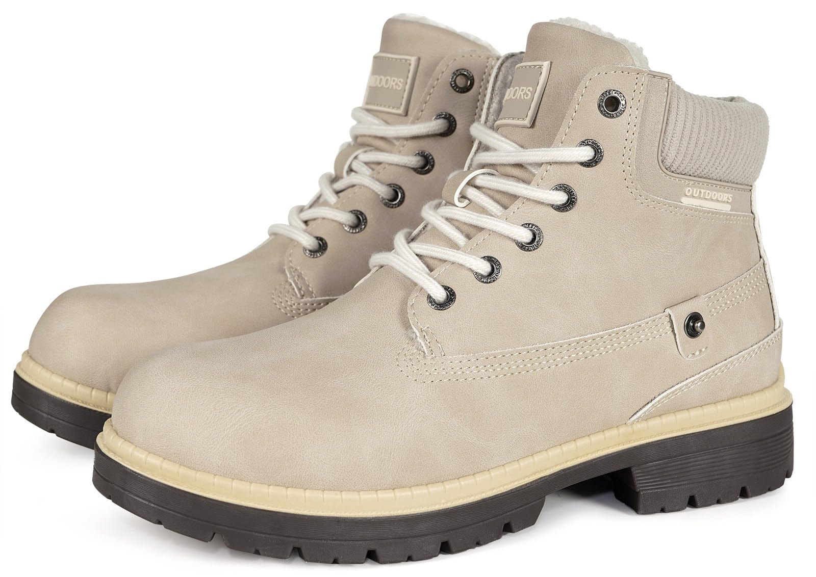Eagsouni Winterschuhe Herren Damen | Wasserdicht, rutschfest, Kunstleder, Winter