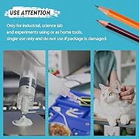Vista 50 de SHAOTONG 10mL Syringe with 21 Gauge 1.5 Inch Needle Lab Disposable Sample Injection Syringes, 100 Pack
