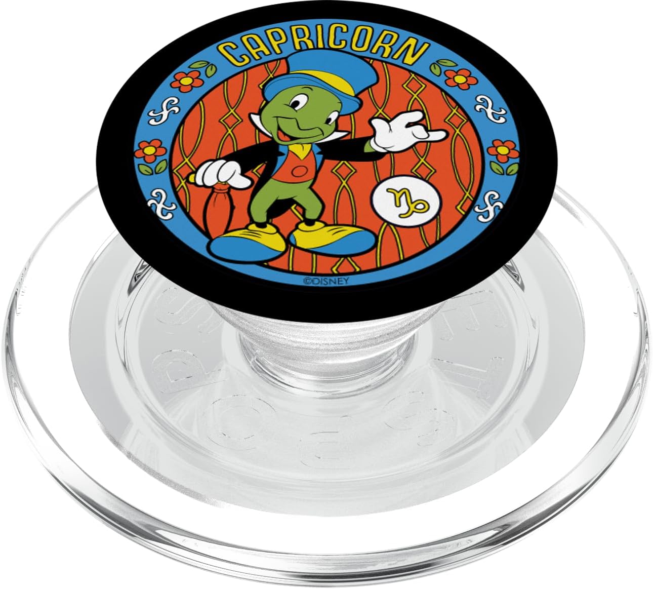 Disney Pinocchio Jiminy Cricket Zodiac Capricorn PopSockets MagSafe PopGrip for iPhone