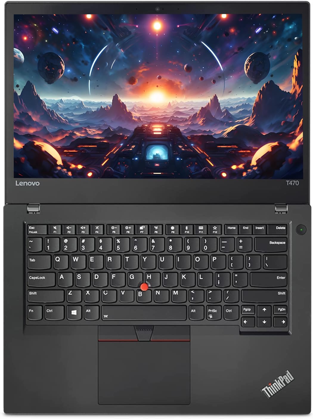 Lenovo Thinkpad T470 Ordinateur Portable Professionnel, 14 Pouces HD (1366 x 768), Intel Core i5-6300U, 8 Go de RAM, SSD de 256 Go, Clavier QWERTY américain, Windows 11 Pro (reconditionné)