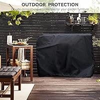 Vista 7 de Funda de comedor al aire libre, funda impermeable resistente para mesa de trabajo plana Royal Gourmet PC3401S y PC3401B, compatible con carrito