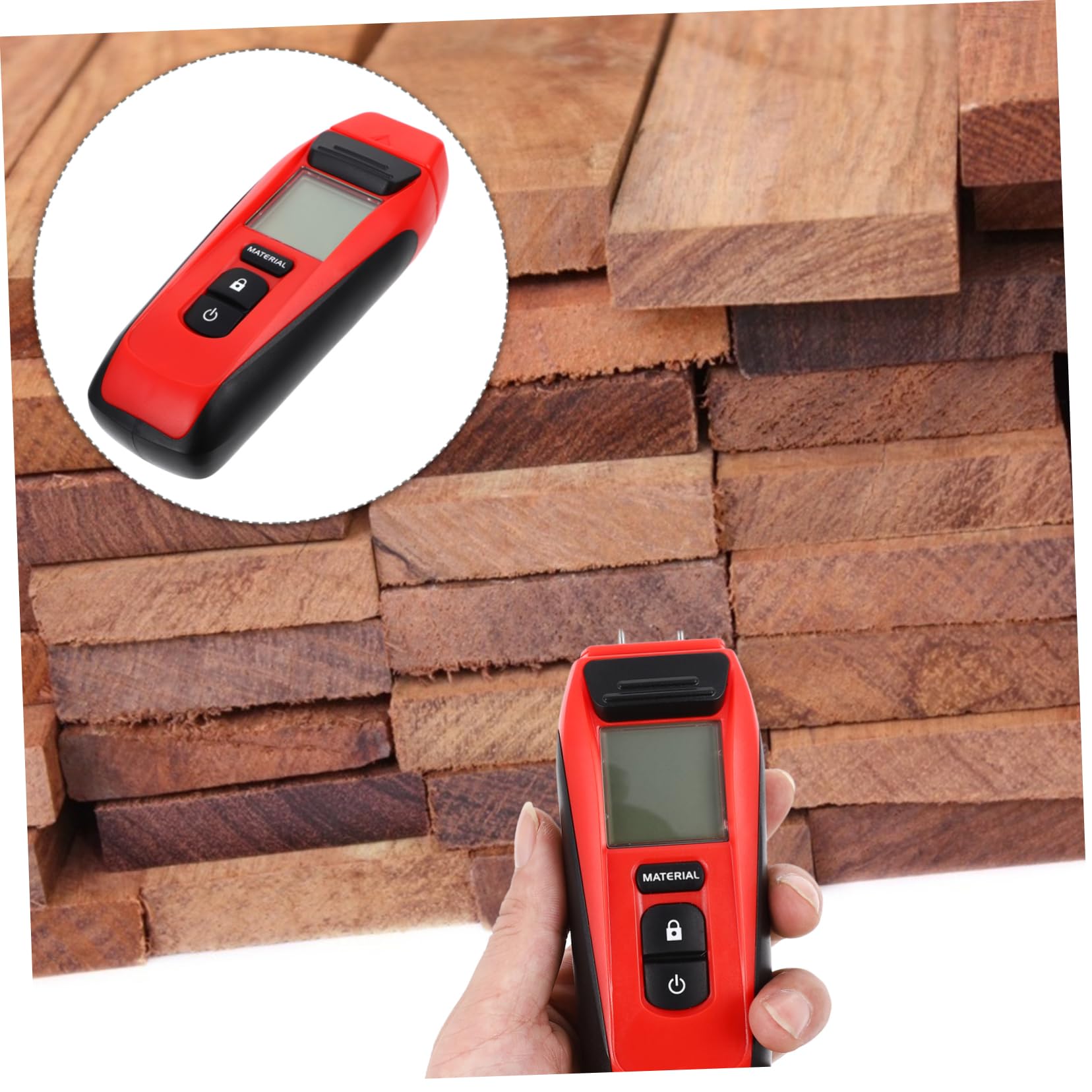 Medidor G110 9v Dc de Humedad de Madera Pantalla Lcd