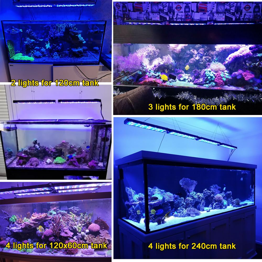PopBloom Hertz54 aquarium beleuchtung led meerwasser led für aquarium led lampen aquarium 50-70cm marine reef salzwasser tank
