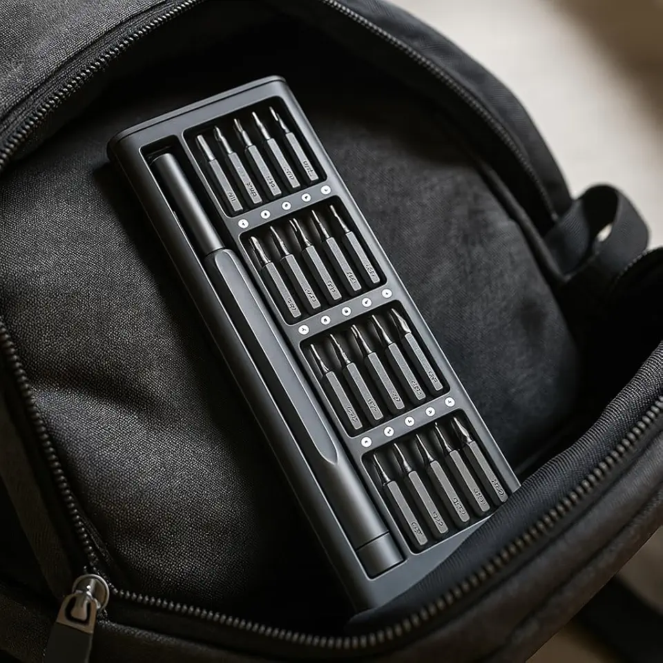 Kit Premium Chave De Fenda Magnética 25 Em 1 Para Eletrônicos, Celular, Notebook, Xbox, PC, Macbook, Marca VARENZIA