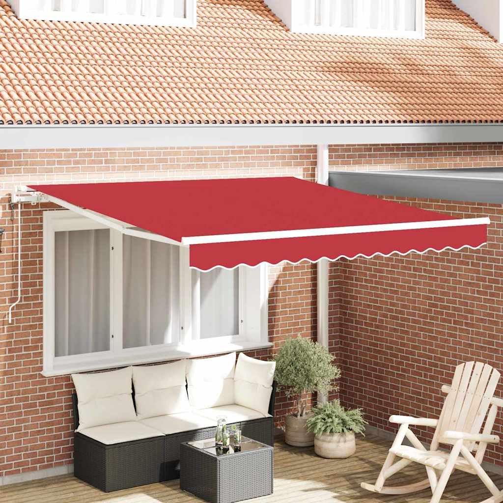 Auvent rétractable électrique contre la chaleur avec cadre acier aluminium