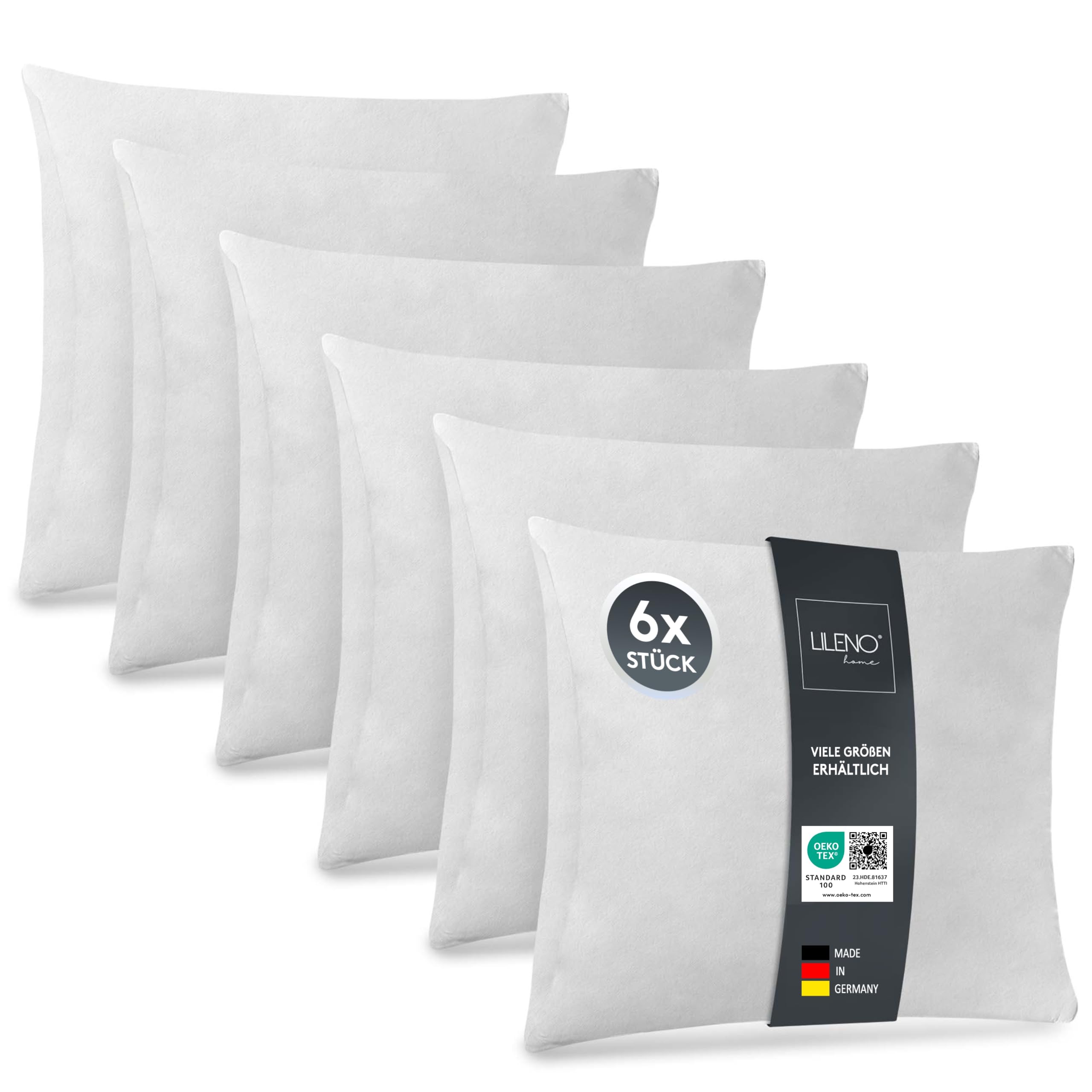 LILENO HOME Kissenfüllung Set – Pralles Innenkissen für Sofakissen & Dekokissen – Wolkenweiches Kopfkissen & Schlafkissen Made in Germany – Oeko Tex Klasse 1