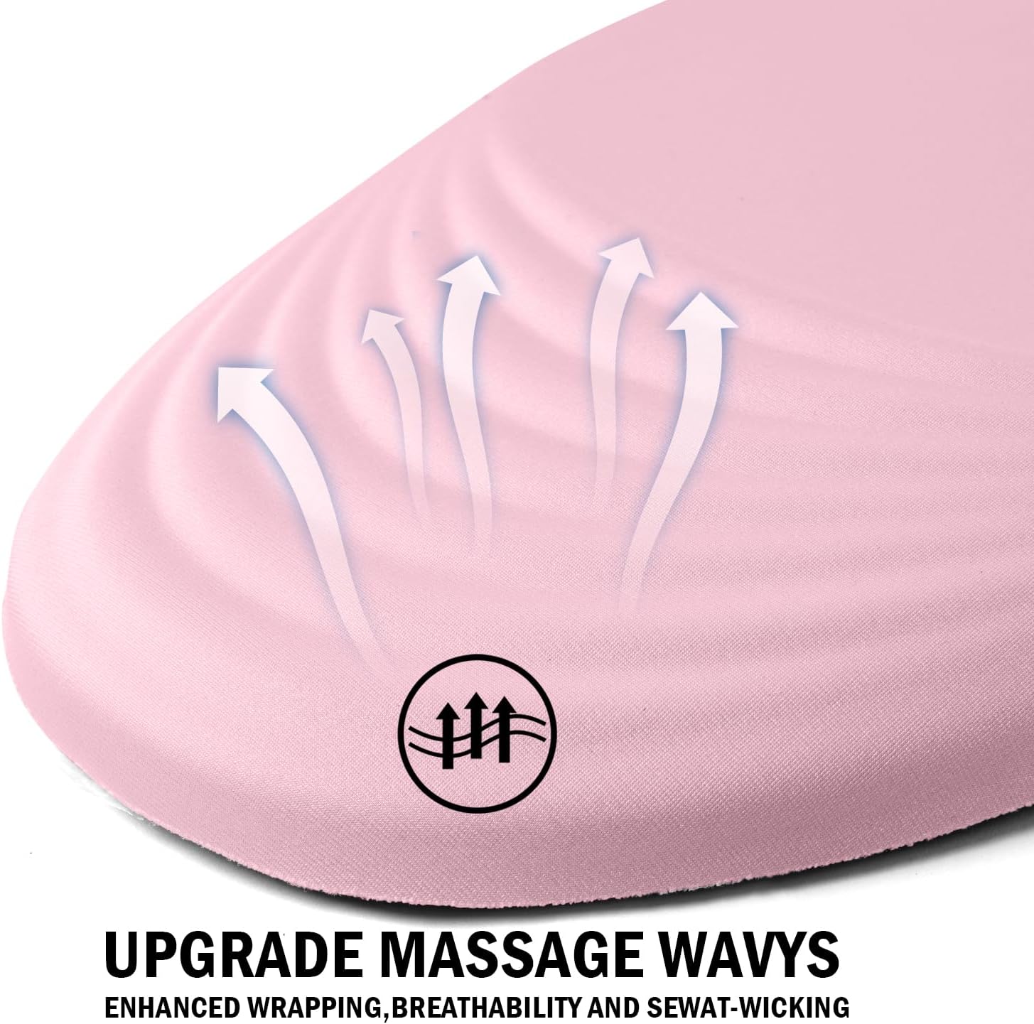 Ergonomic Mouse Pad with Wrist Rest Support,Mousepad Relief Carpal Tunnel Pain, Entire Memory Foam Mouse Pad with Non-Slip PU Base, Wireless Mouse Pad, Pink - Image 2