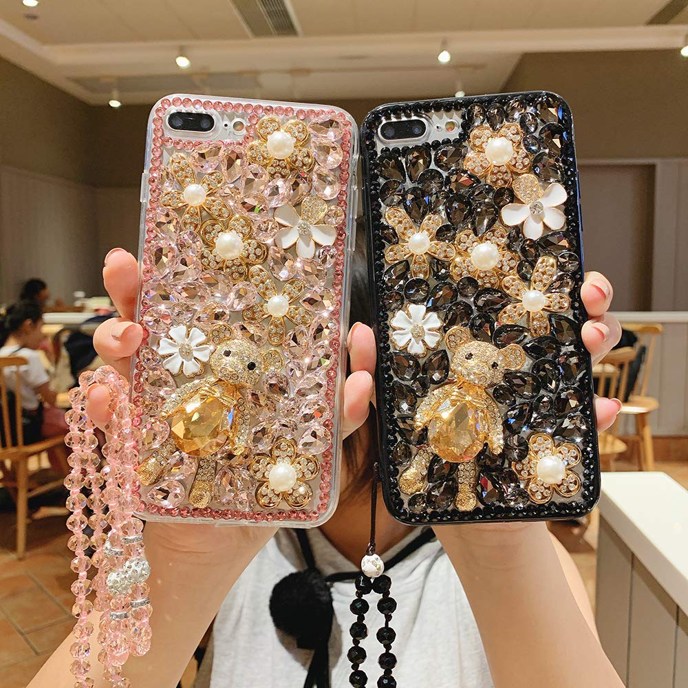 iPhone 6ピンク ストーン装飾付き Amazon.com: for iPhone 6 6S Diamond Case,Shinetop 3D