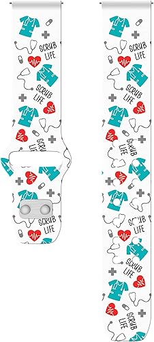 Vista 4 de Affinity Bands Nursing HD Watch Band Compatible with Samsung Galaxy Watch & More