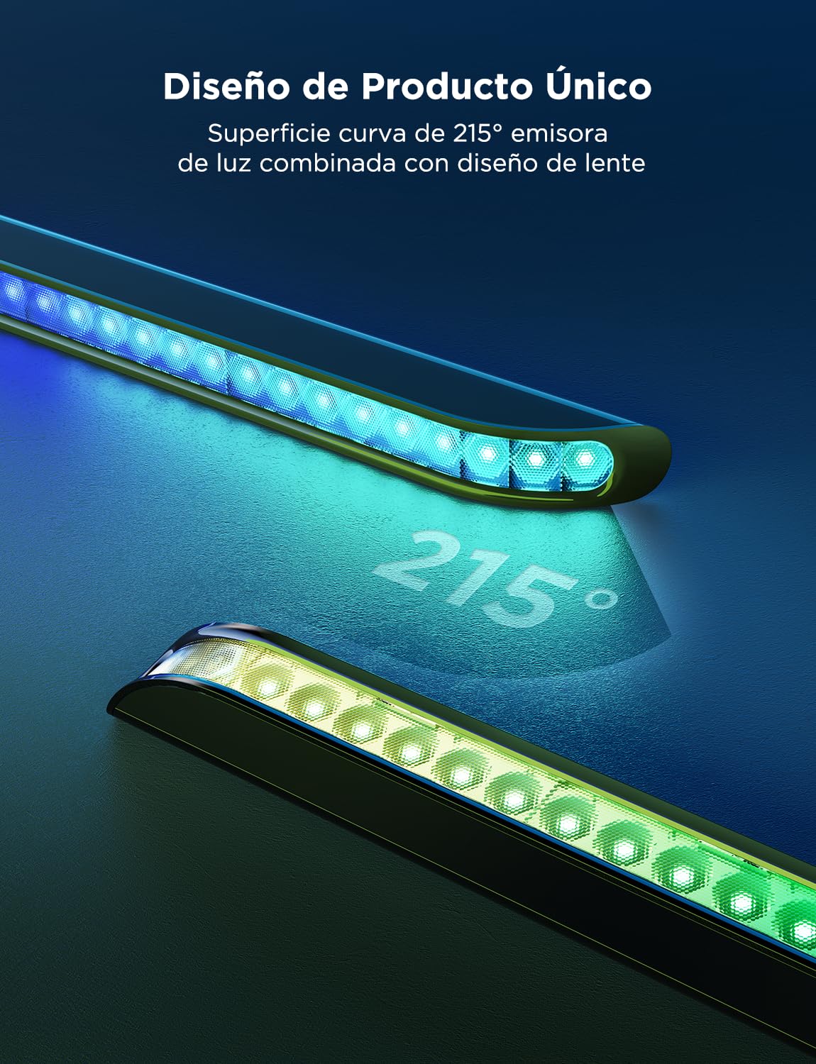 Govee Barras de Luz para TV, Barra LED RGBIC de 31 Pulgadas con Múltiples Opciones de Colocación, Retroiluminación de TV para 70-85 Pulgadas, 2 Paquete