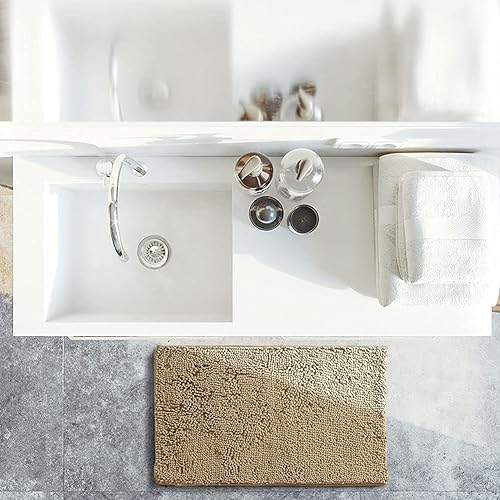 Miniatura 3 de SONORO KATE Tapetes de baño de espuma viscoelástica, ultra absorbentes y antideslizantes, lavables a máquina, tapetes de baño de terciopelo suave,