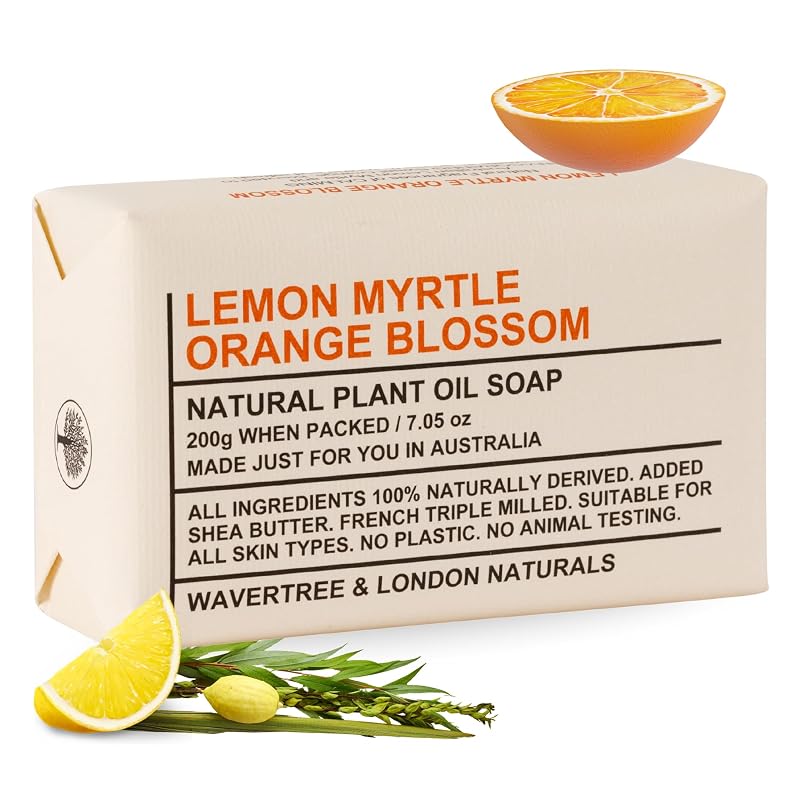 Sabonete em Barra Wavertree & London Lemon Myrtle & Orange Blossom, 7 oz, 1 unidade