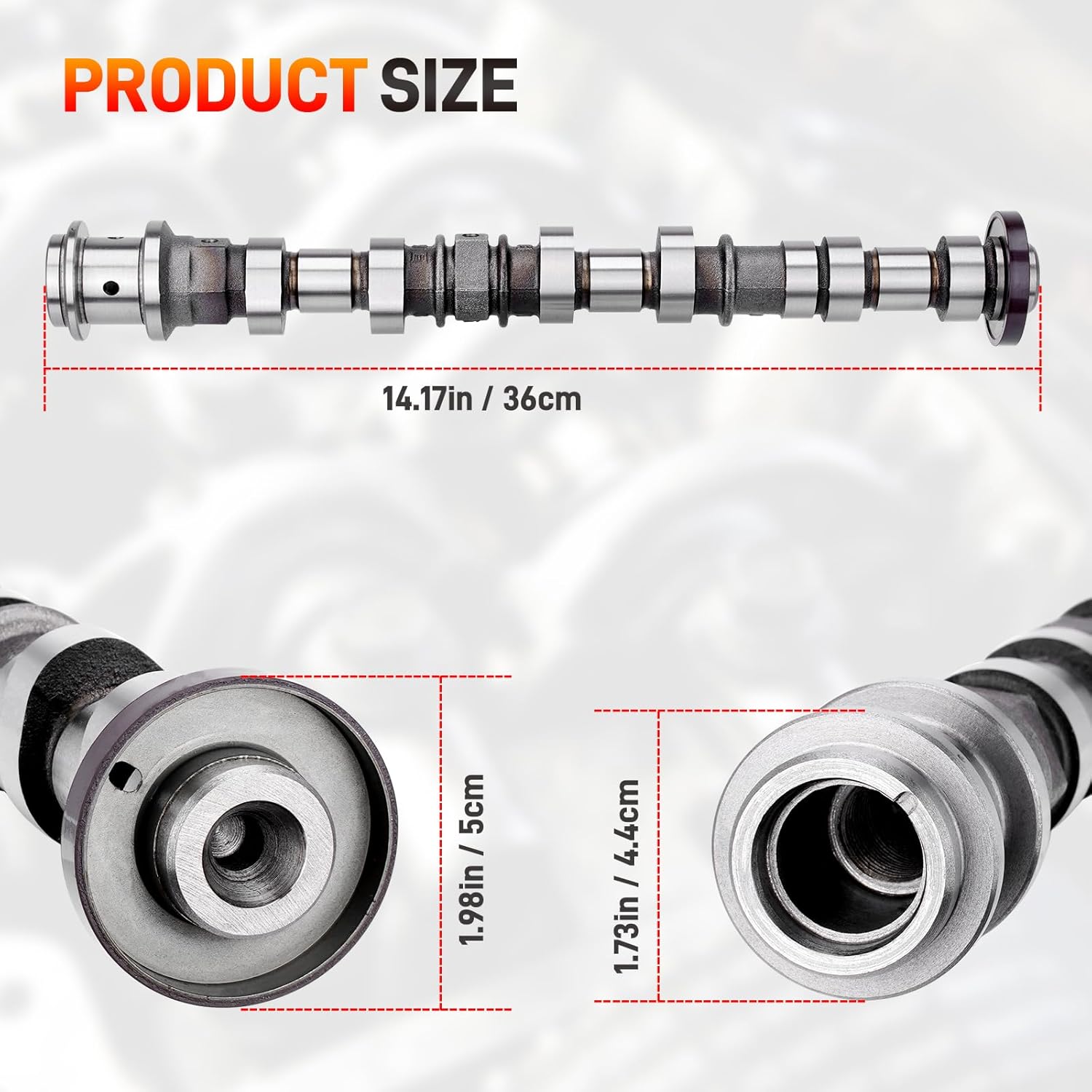 5184380AG Right Side Intake Camshaft Compatible with Dodge Journey, Ram 1500, Jeep Grand Cherokee & Chrysler 200 300 3.6L V6 Models Replaces for 5184380AD 5184380AE 5184380AH 5184380AF