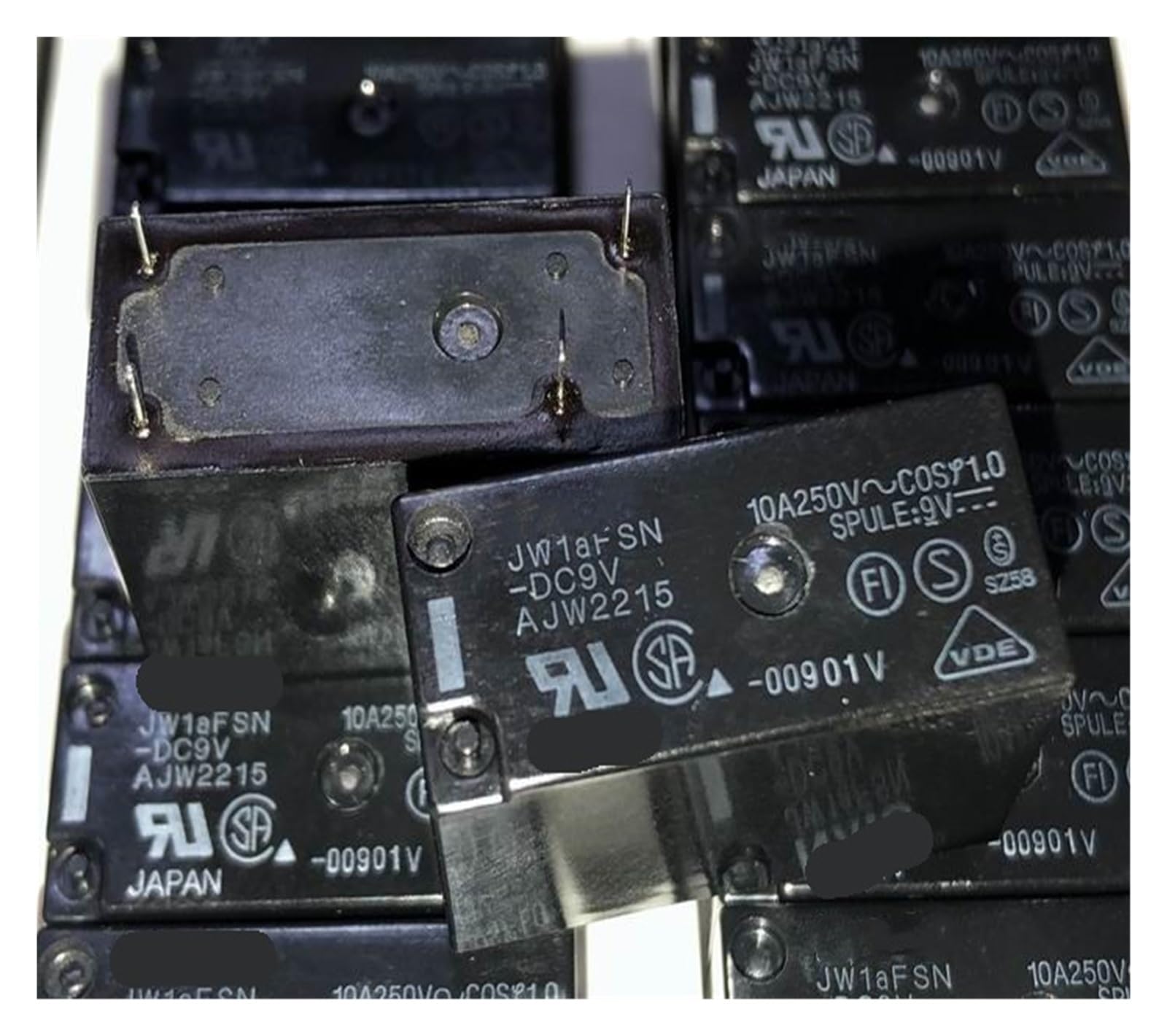 PKNVKZIDK 1pc JW1AFSN-DC9V AJW2215 (14F-1A-4P-9V-10A) Relay 4pins