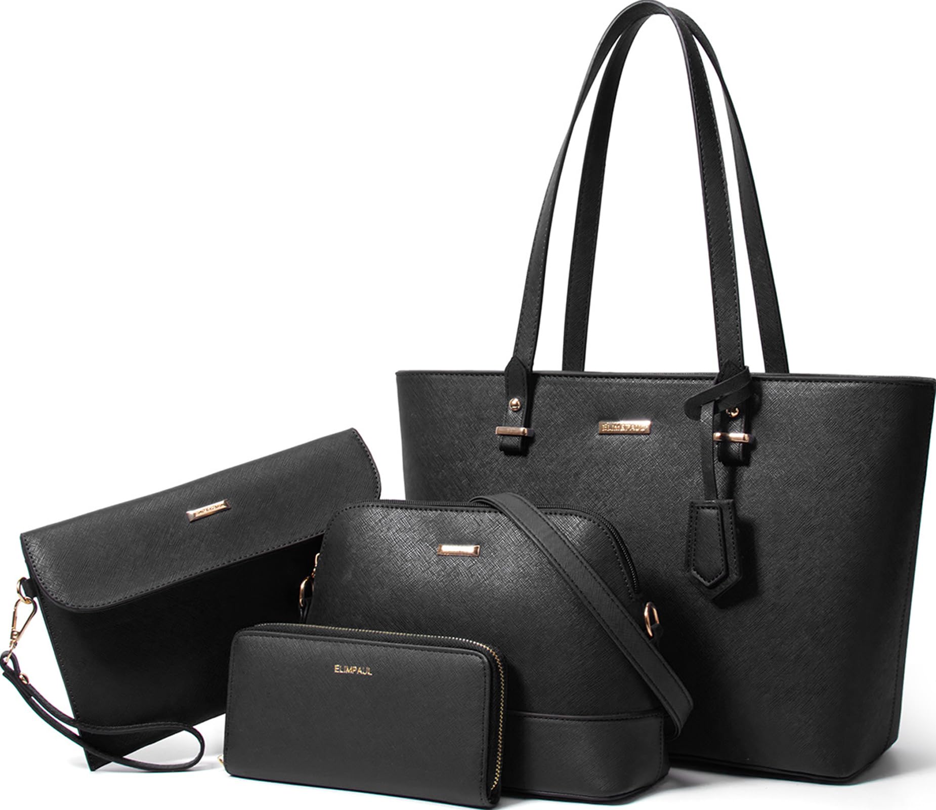 Lovematch La-a088-bk, Bolso de Mano para Mujer, Large