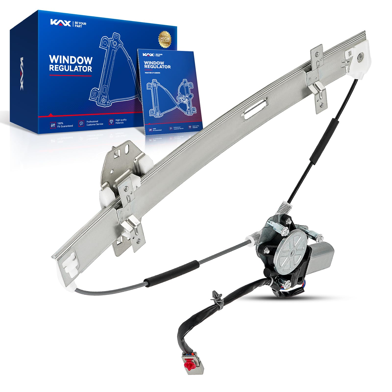 KAX Front Left Power Window Regulator w/Motor Fit for Accord 1998-2002
