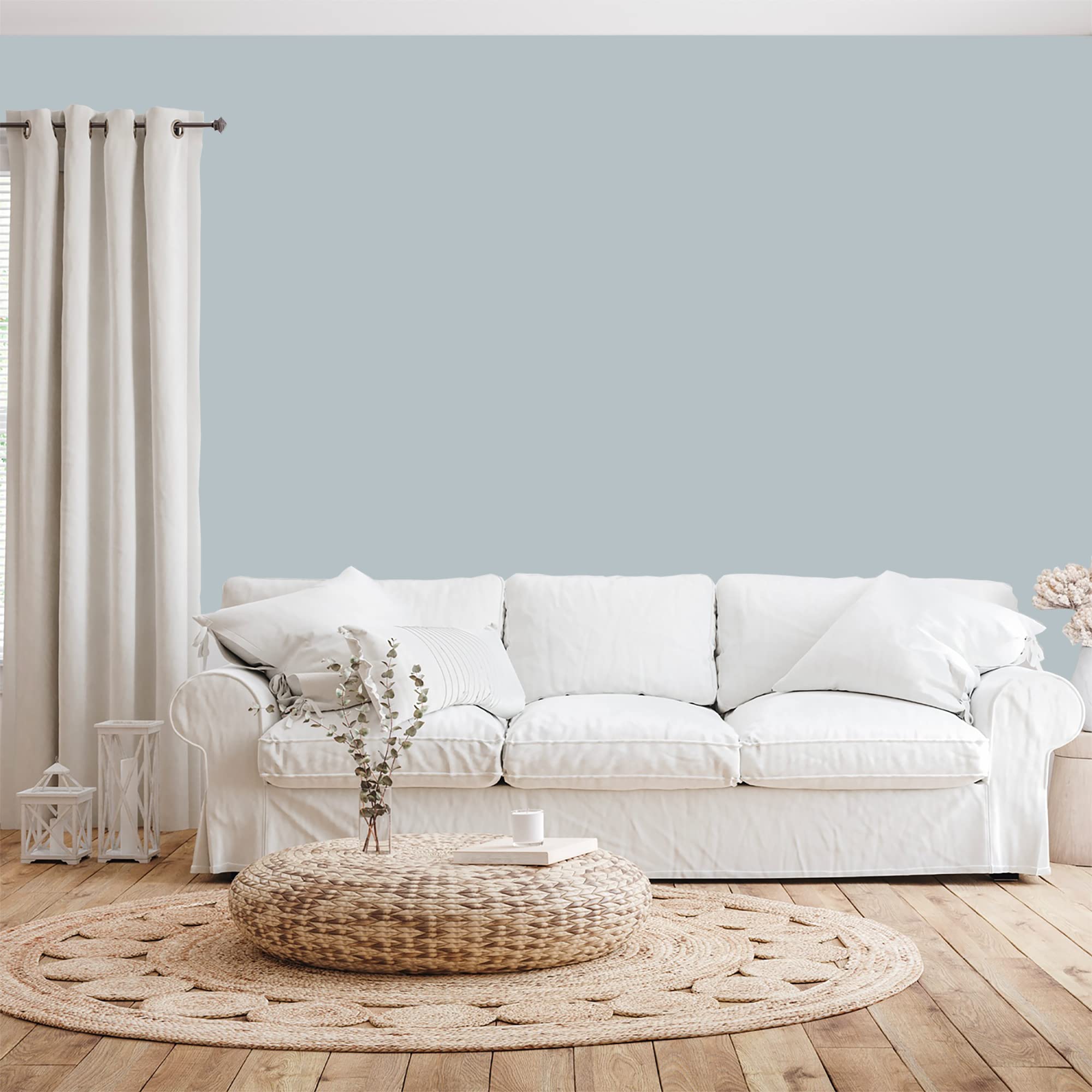 BOX DECO COULEURS Aqua Deco - Pittura da parete acrilica effetto velluto, 10 l, grigio blu
