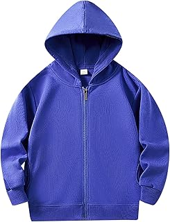 Sudaderas con capucha para bebé de manga larga con cremallera de color liso para niños, abrigo suave, blusa con bolsillo
