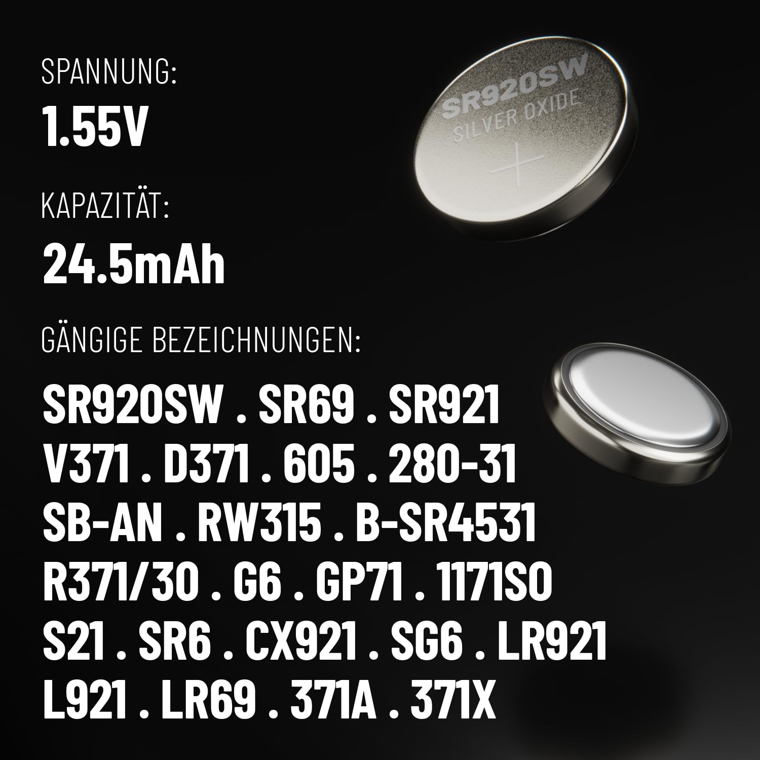 Pile Bouton Pile Lr920 Equivalent Pile Sr920sw SR920SW SR920SW Lot