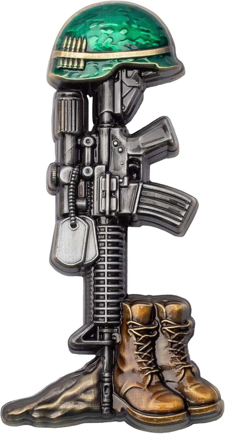 The Ultimate Sacrifice Memorial Day Boot & Rifle Challenge Coin