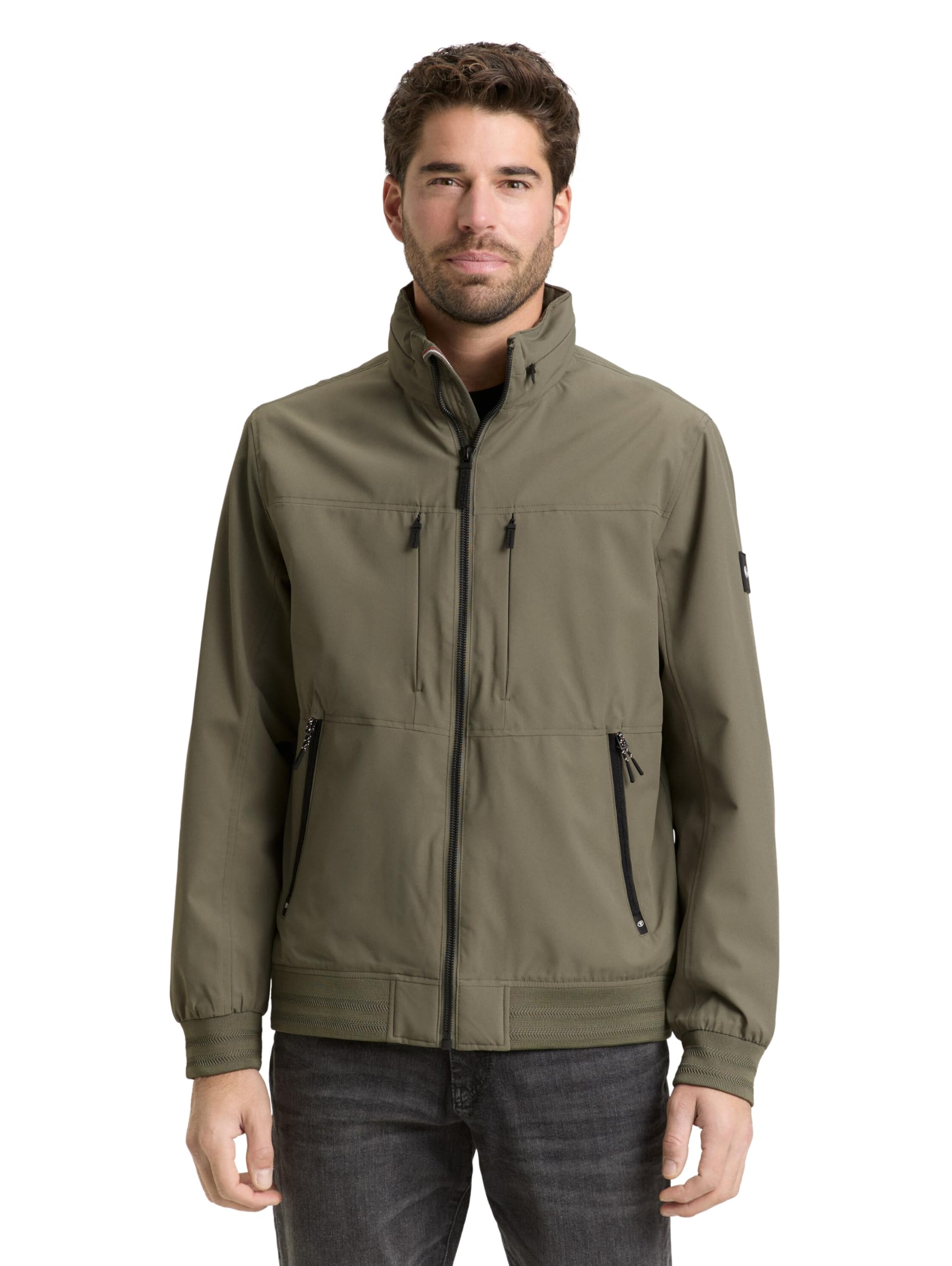 TOM TAILOR Herren Blouson-Jacke mit Stehkragen