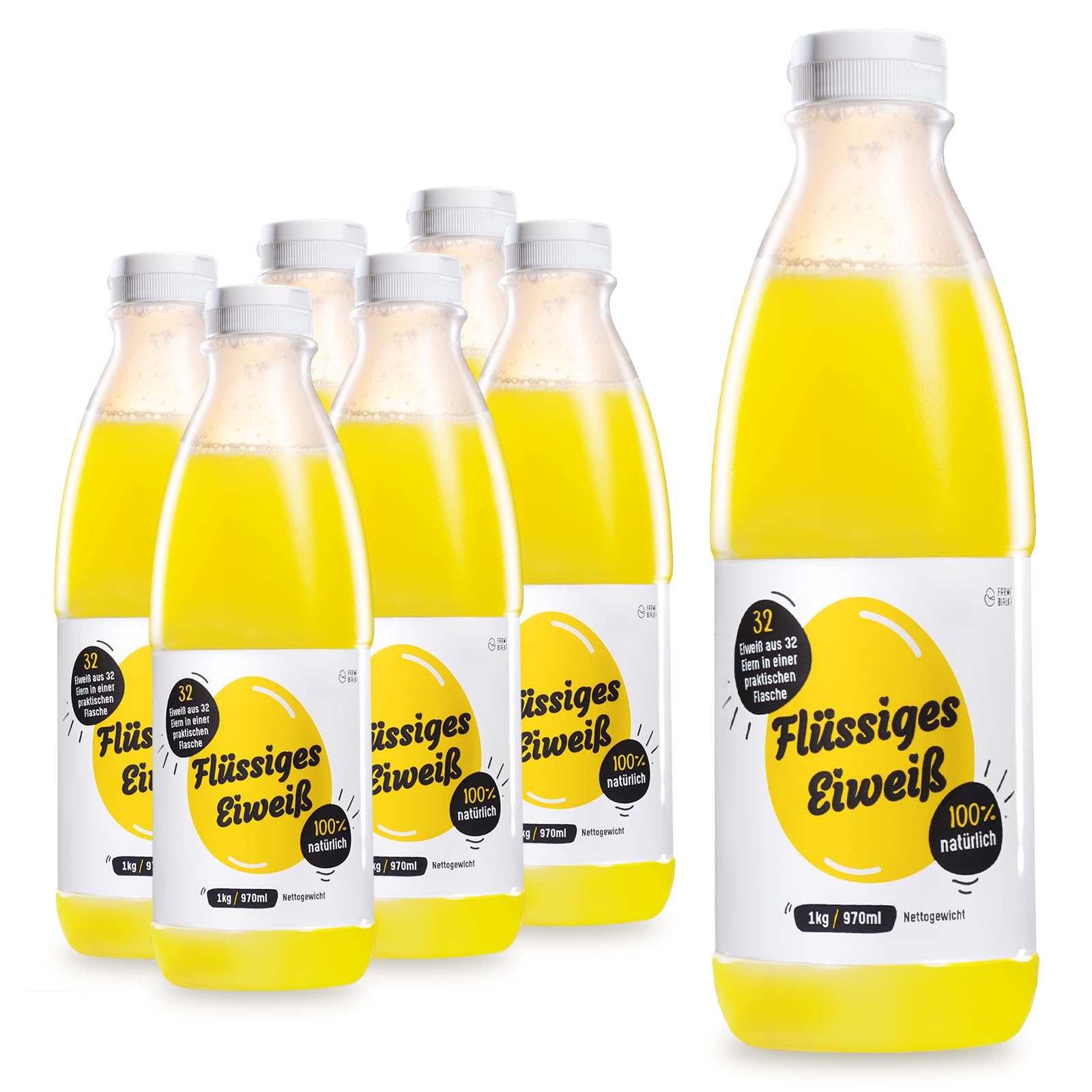 Flüssiges Eiweiß Eiklar Hühnereiweiß 5820ml 6x1kg