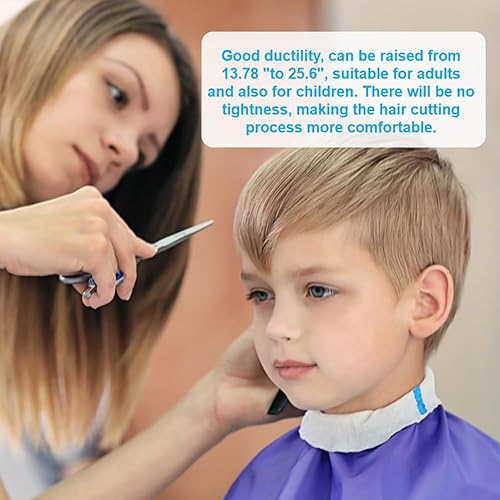 Miniatura 7 de SenseYo 5 rollos de tiras de papel para cuello de peluquero desechables para corte de pelo elástico para cuello de peluquero para peluquería corte