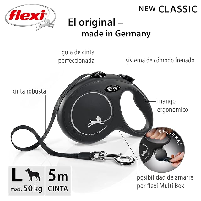 Foto 3 de 7 de Flexi - Correa automática Flexi para perros New Classic