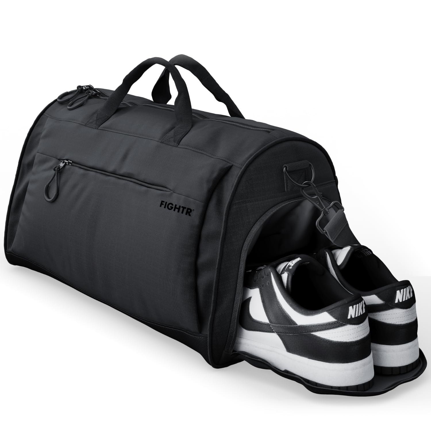 FIGHTR® Sports bag & travel Duffel bag for men and women - with shoe compartment & wet compartment - bag for sports, fitness & travel - training bag, gym bag, martial arts bag