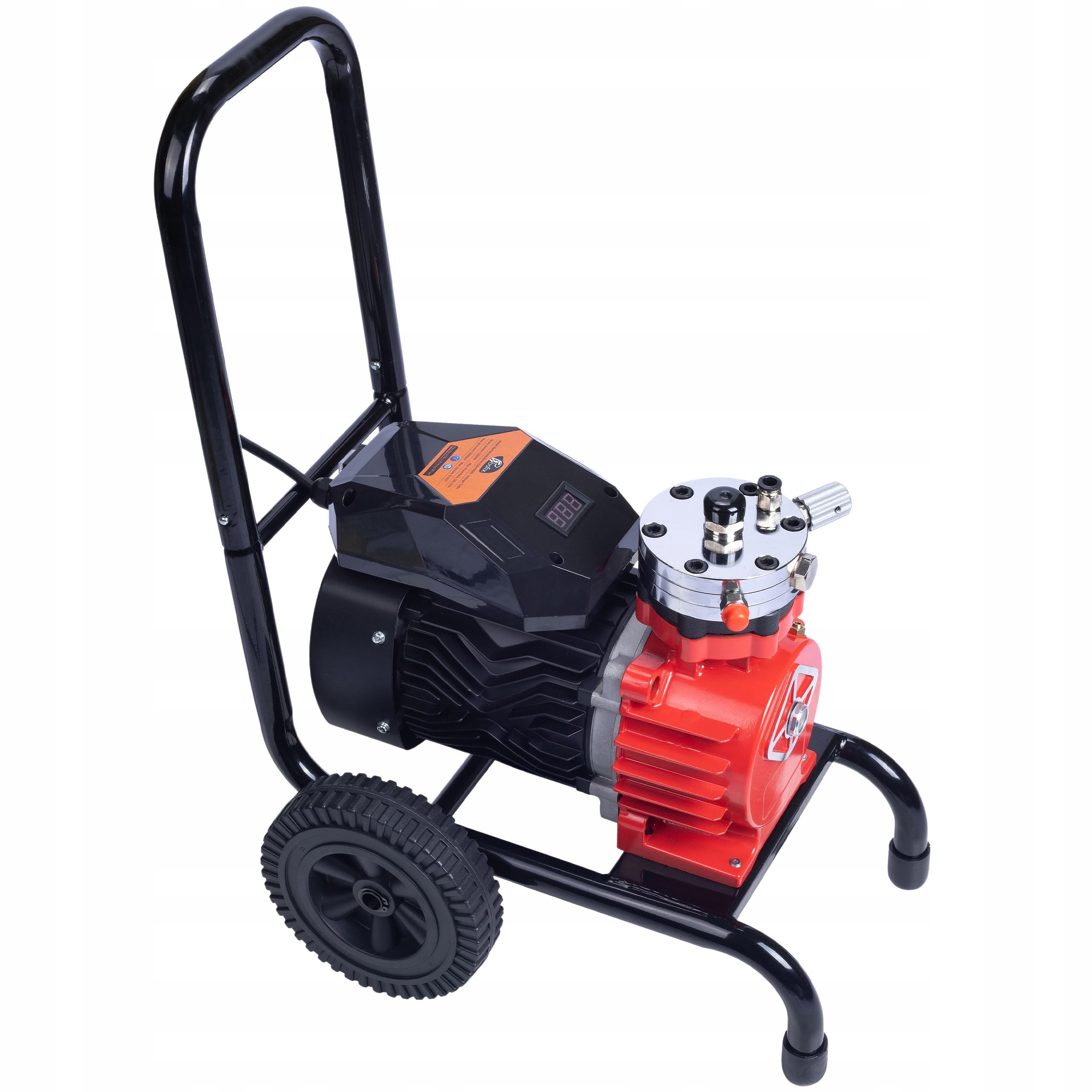 Rosfix Red Strong Storm 1100 RSS05 - Pulverizador de pintura sin aire 3500 W, 22 MPa, 18 l/min, pantalla LCD, bomba de acero inoxidable, para paredes, madera, acero, accesorios de pintura