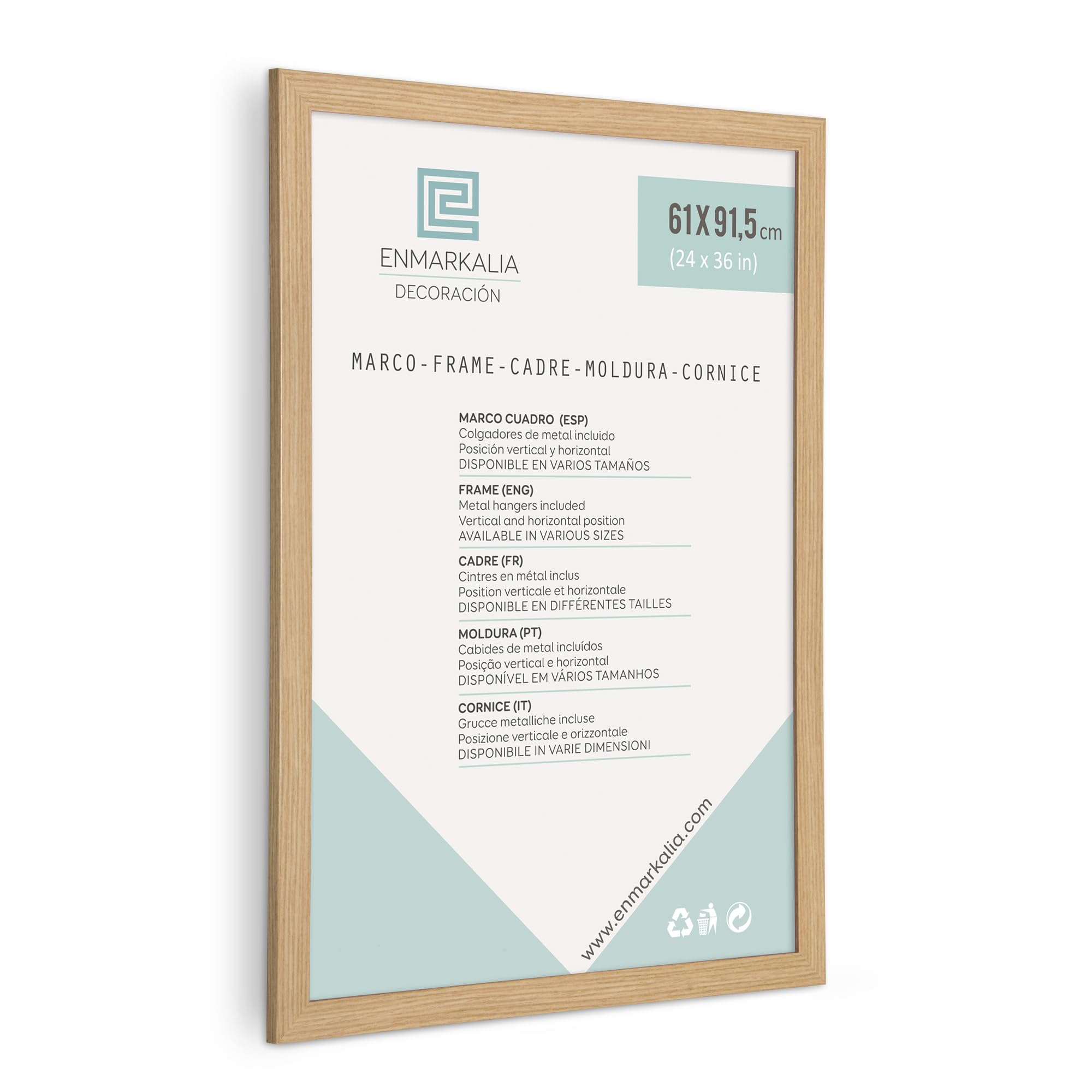 Pack de Marcos 61x91,5 (Poster) (61 x 91,5 cm (poster) 2 uds, Madera)
