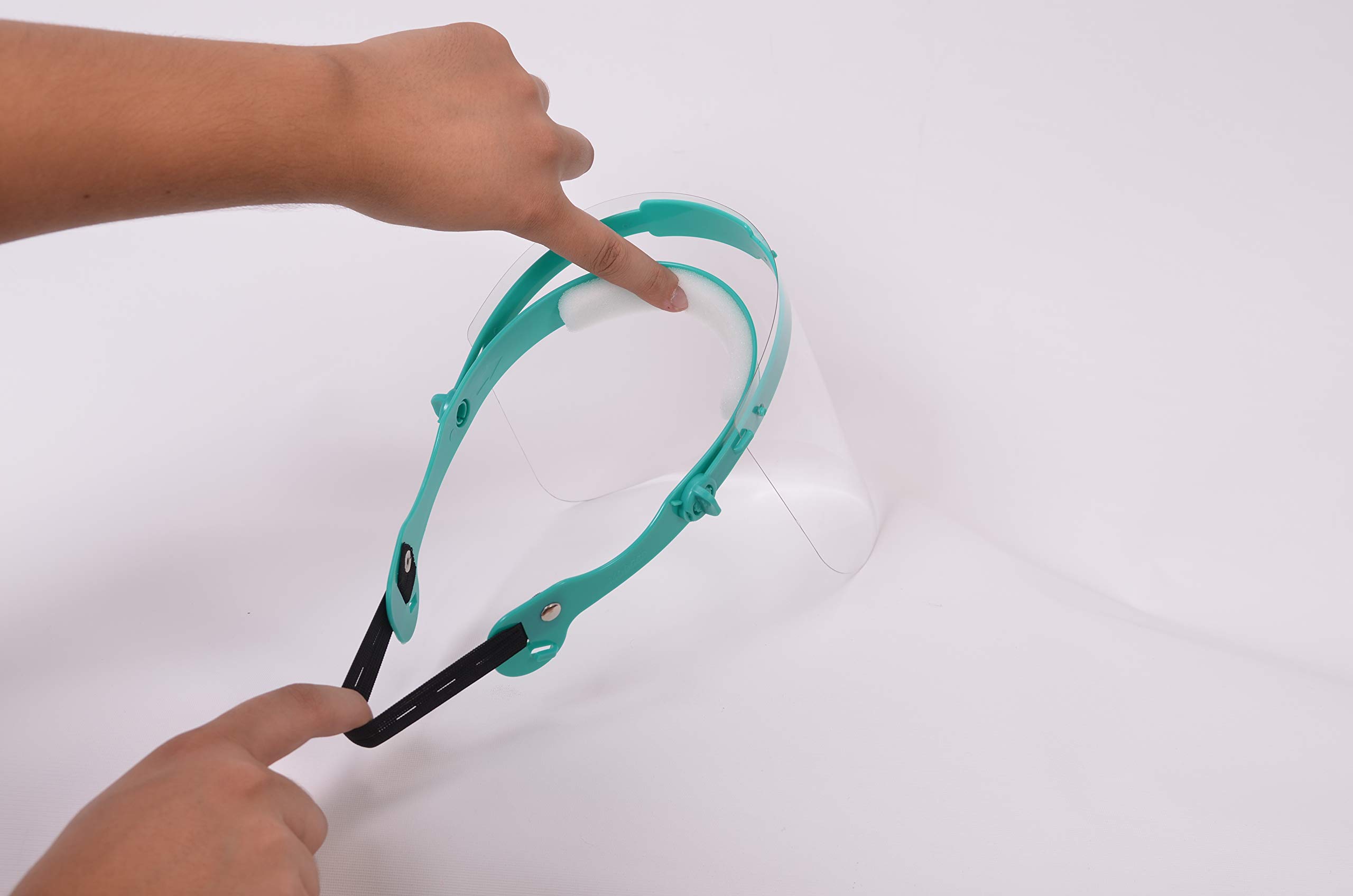 MOOGCO Face Shield-Plastic Face Shield-Flip-Up-Reusable Face Shields-Full Face Protection with Anti-Fog-Full Face Shield With Sponge