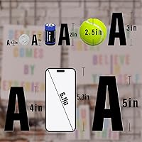 Vista 6 de 500 piezas de 10 hojas de calcomanías de letras, calcomanías de números de buzón de vinilo autoadhesivas impermeables, calcomanías de números