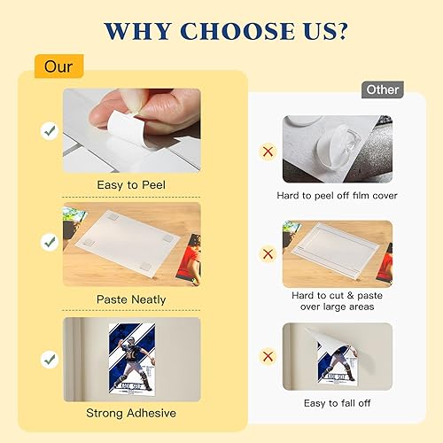 Miniatura 4 de Pegatina adhesiva de doble cara de 0.99 pulgadas, 75 piezas masilla de montaje extraíble, masilla adhesiva sin rastro, masilla adhesiva para colgar