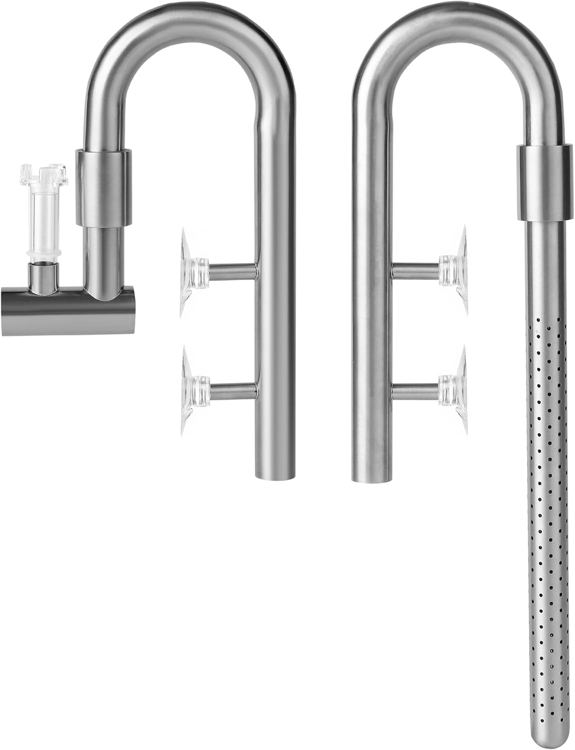 Stainless Steel Lily Pipe Set – Premium Inflow & Outflow with Detachable Skimmer – Fish & Shrimp Safe, Easy Maintenance (17mm for 16/22mm (5/8'' i.d.) tubing)