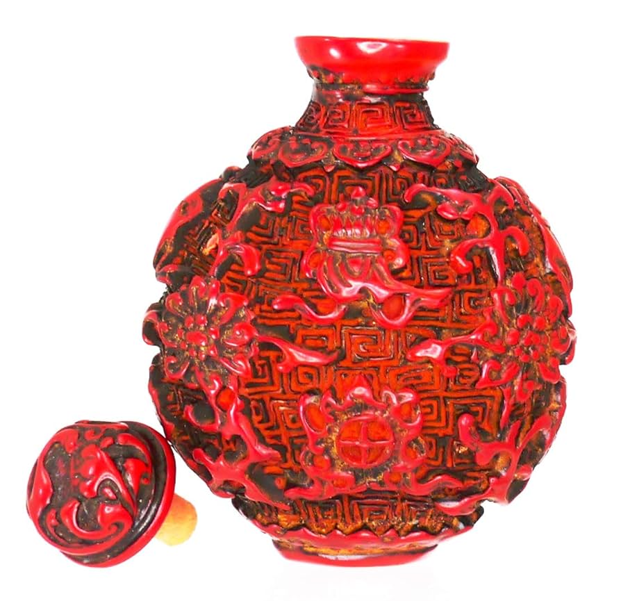 中国の堆朱煙草吸殻容器 中国の堆朱煙草吸殻容器 中国の堆朱煙草吸殻容器