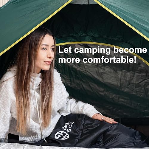 Miniatura 6 de CML SCL - Sacos de dormir de invierno de 20 grados para adultos que acampan - Rango de temperatura (5F-32F) portátil impermeable - Saco de dormir de
